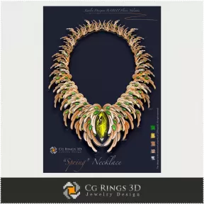 Collana „Spring„ - Design Digitale Gioielli