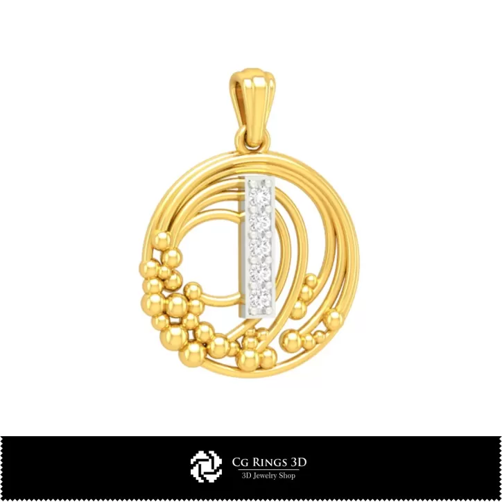 Collection 3D de pendentifs avec initiales Collection 3D de pendentifs avec initiales