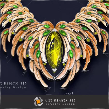 Collier ,,Printemps,, - Joaillerie Design Numérique