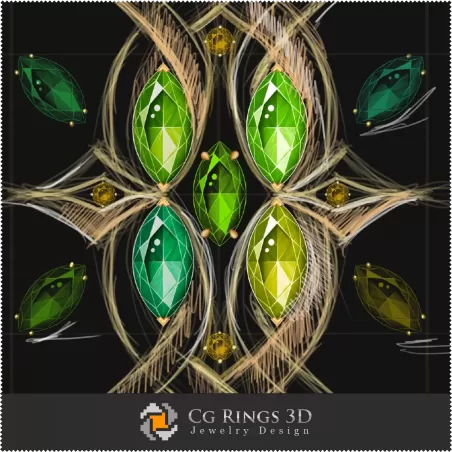 Anhänger-Skizze (Digital) - Schmuckdesign