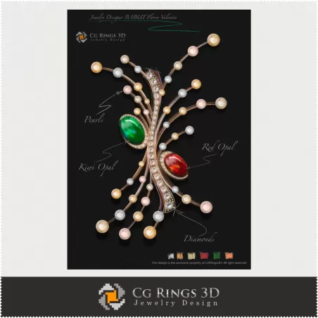 Broşă - Design Bijuterii (Digital)