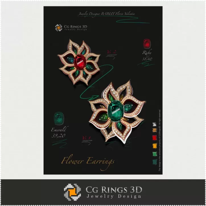 Pendientes - Diseño de joyas (Digital)
