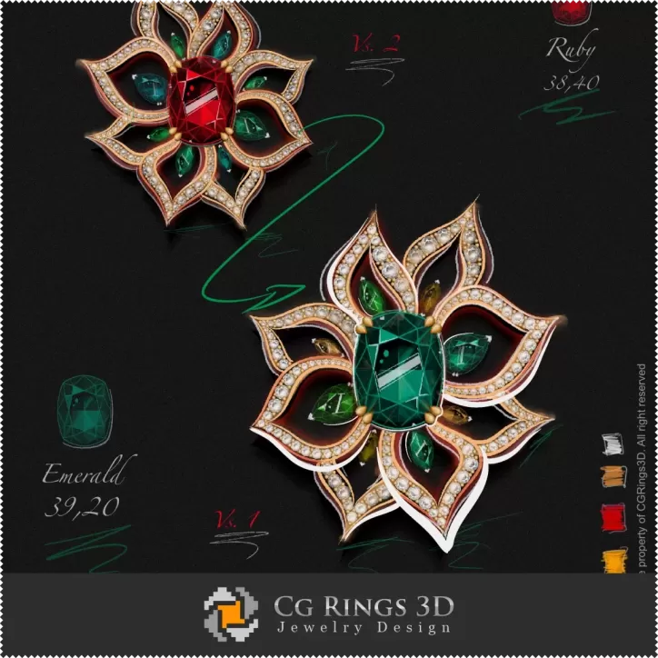 Ohrringe - Schmuckdesign (Digital)