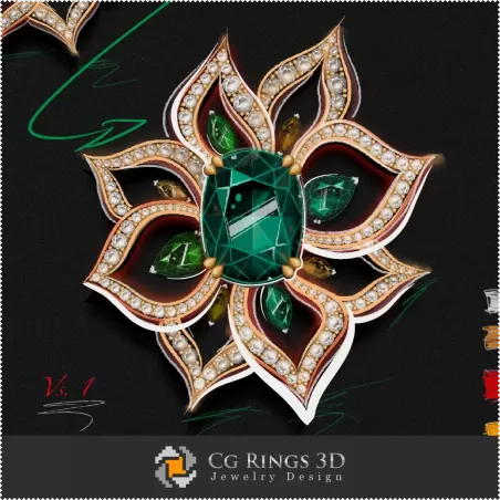 Boucles d'oreilles - Joaillerie Design (Numérique)