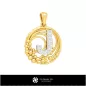 3D Collection of Pendants with Initials 3D Collection of Pendants with Initials