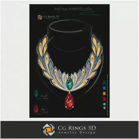 Collier - Design Joaillerie (Numérique)