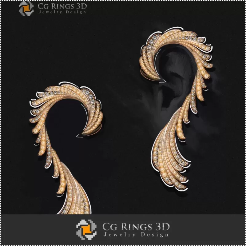 Boucles d'oreilles - Joaillerie Design (Numérique)