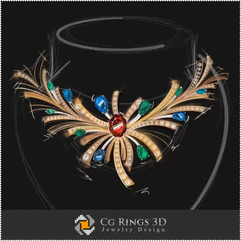 Collier - Design Joaillerie (Numérique)