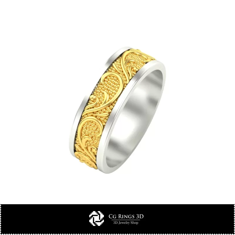 Bague de mariage - Bijoux CAO 3D