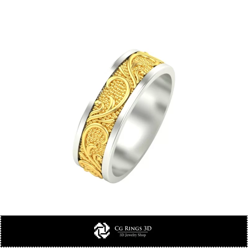 3D Wedding Ring Home, Jewelry 3D CAD, Rings 3D CAD , Wedding Bands 3D