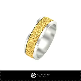 3D Wedding Ring Home, Jewelry 3D CAD, Rings 3D CAD , Wedding Bands 3D