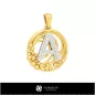 3D Collection of Pendants with Initials 3D Collection of Pendants with Initials