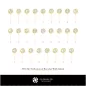Collection 3D de broches avec initiales