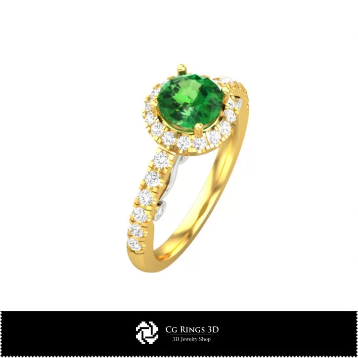 Gemstone Rings - Jewelry 3D CAD