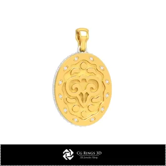 3D Collection of Zodiac Pendants Home, Jewelry 3D CAD, Jewelry Collections 3D CAD 