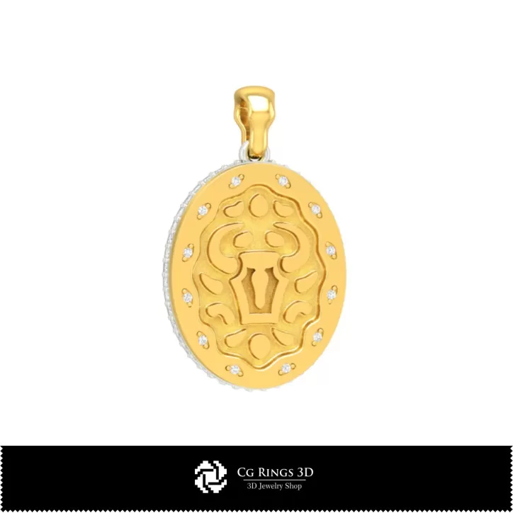 Colecție 3D de pandantive zodiacale