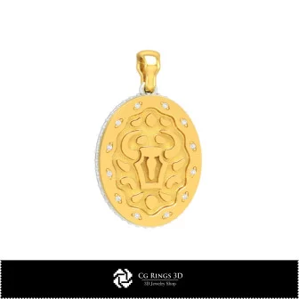 3D Collection of Zodiac Pendants Home, Jewelry 3D CAD, Jewelry Collections 3D CAD 