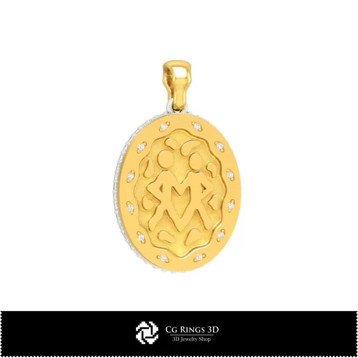 Collezione 3D di Pendenti Zodiacali