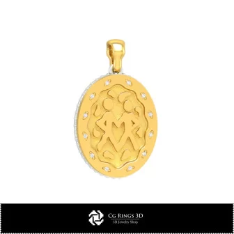 3D Collection of Zodiac Pendants Home, Bijoux 3D CAO, Collection Bijoux 3D CAO