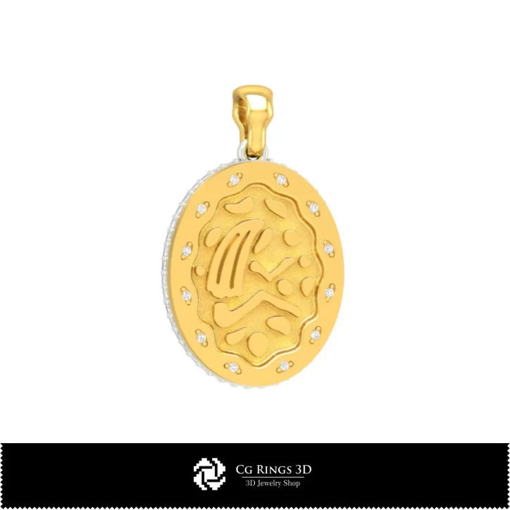 3D Collection of Zodiac Pendants