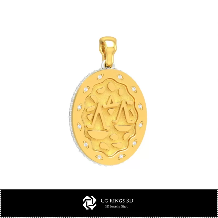 3D Collection of Zodiac Pendants