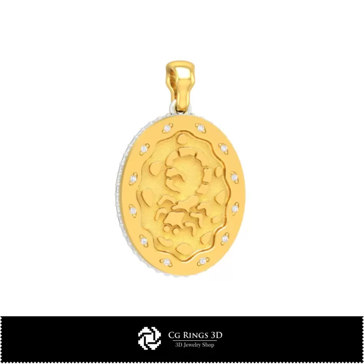 Colecție 3D de pandantive zodiacale
