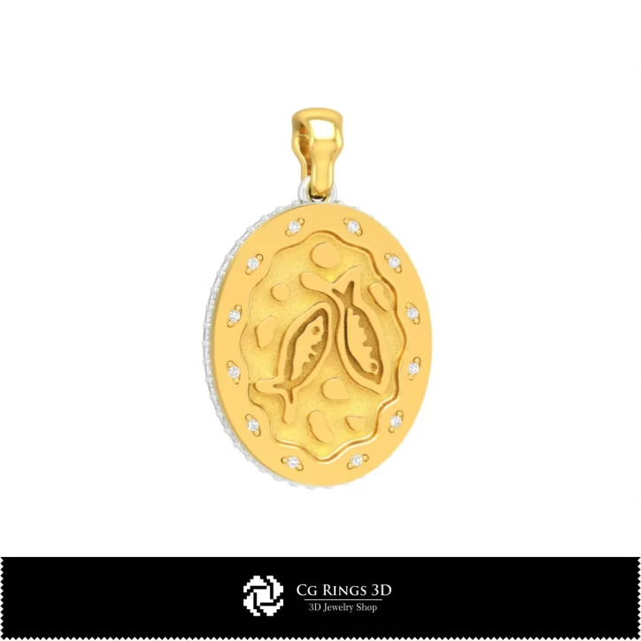 3D Collection of Zodiac Pendants