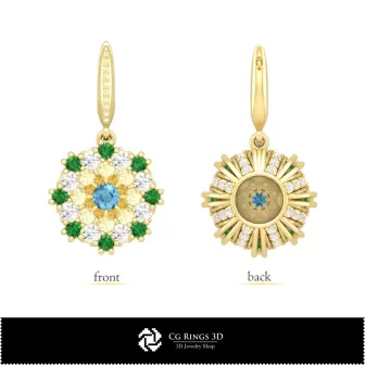 Schmuck-Schmuckset 3D-CAD Schmuck 3D-CAD, Ringe 3D-CAD, Anhänger 3D-CAD, Ohrringe 3D-CAD, Schmucksets 3D-CAD, Modeschmuck