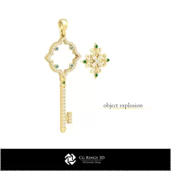 Set de bijuterii - Bijuterii CAD 3D pentru casă, Bijuterii CAD 3D, Seturi de bijuterii CAD 3D