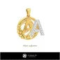 3D Pendant With Letter A