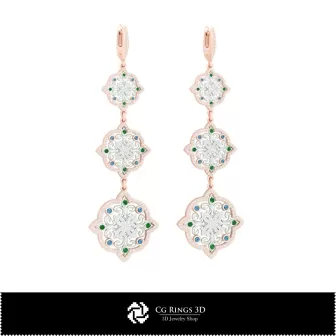 Ensemble de bijoux - Conception 3D CAD pour bijoux, Conception 3D CAD de bijoux, Ensembles de bijoux 3D CAD