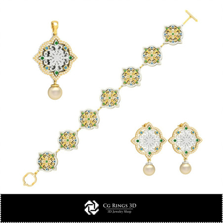 Jewelry-Jewelry Set 3D CAD