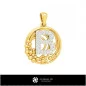 Pendant With Letter B-Jewelry 3D CAD