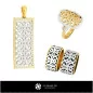 Joyas-Conjunto de Joyería CAD 3D