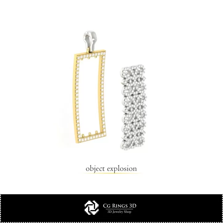 Schmuck-Schmuckset 3D-CAD