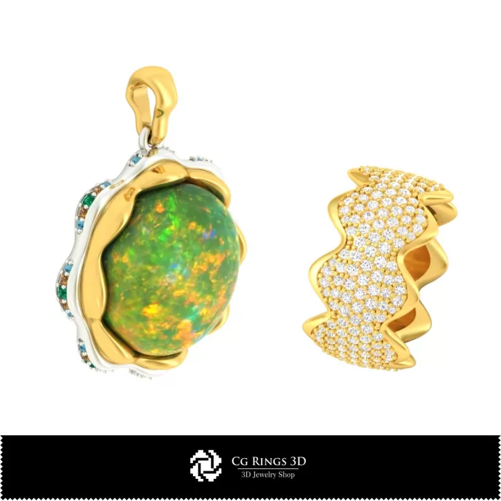Ensemble de bijoux - Bijoux 3D DAO Ensemble de bijoux - Bijoux 3D DAO