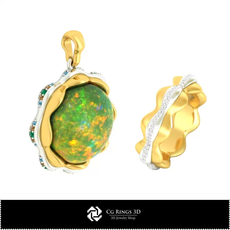 Schmuckset - Schmuck 3D-CAD