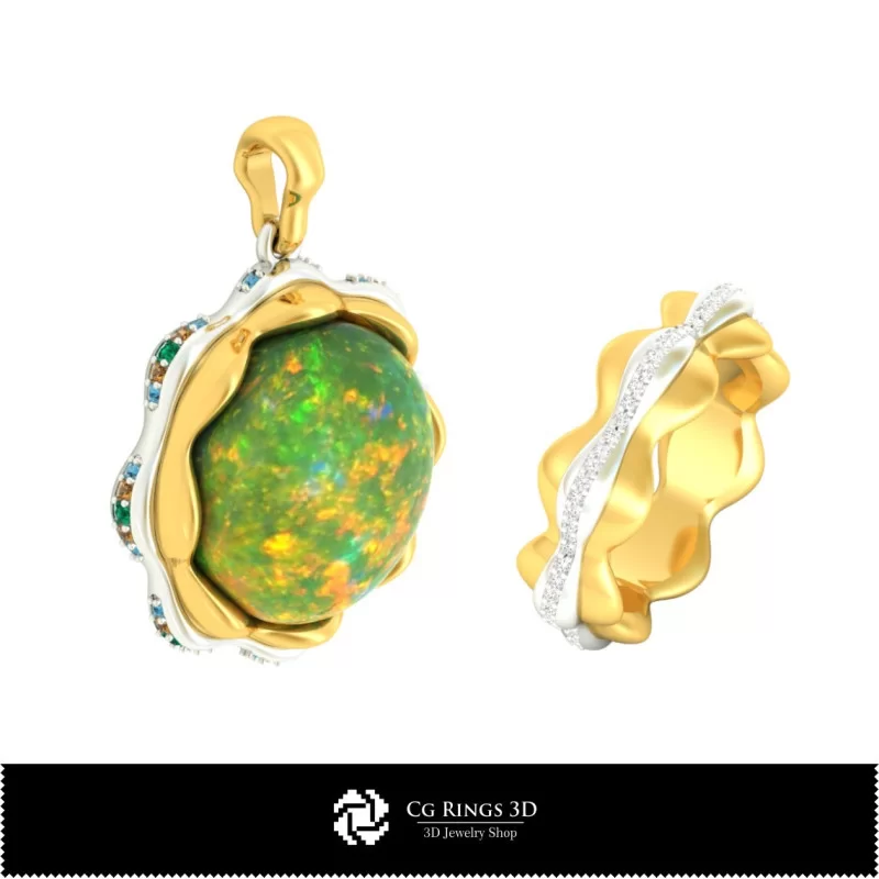 Schmuckset - Schmuck 3D-CAD