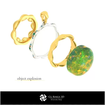 Set di gioielli - Gioielli CAD 3D Home, Gioielli CAD 3D, Set di gioielli CAD 3D