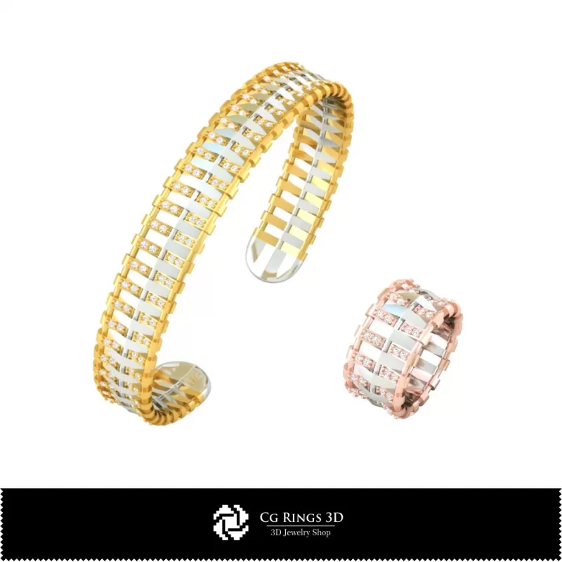 Bijoux-Ensemble de bijoux DAO 3D