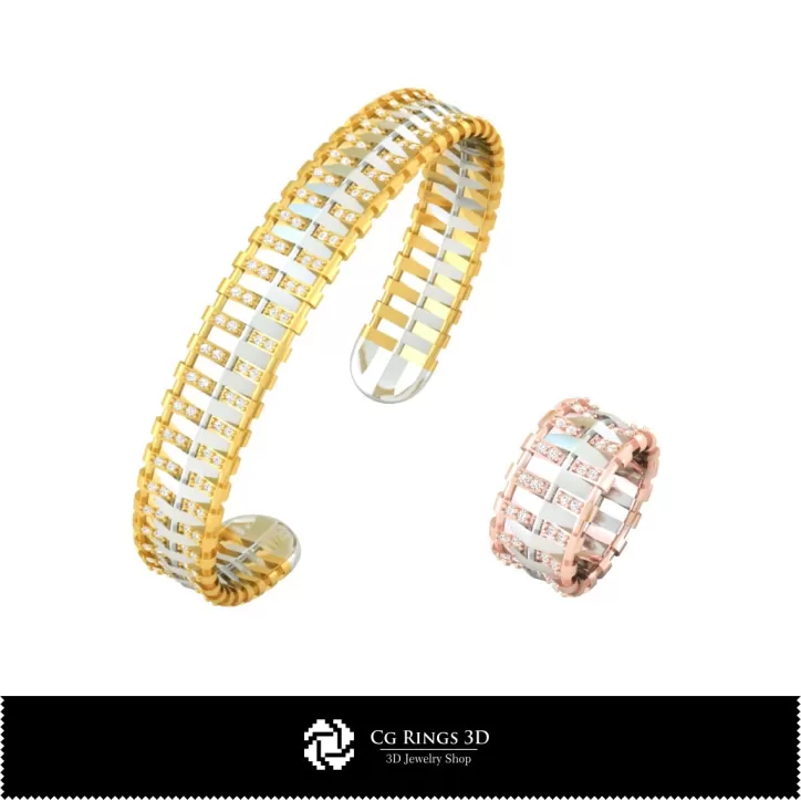 Schmuck-Schmuckset 3D CAD