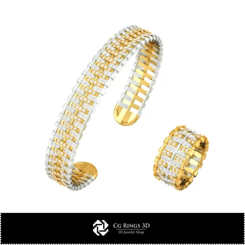 Bijoux-Set de bijoux DAO 3D