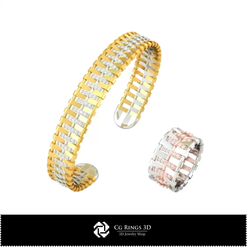 Conjunto de joyería - Joyería 3D CAD