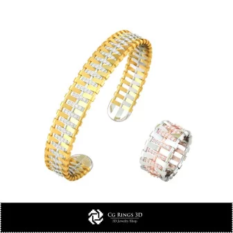 Conjunto de joyería - Joyería CAD 3D para el hogar, CAD 3D de joyería, Conjuntos de joyería CAD 3D