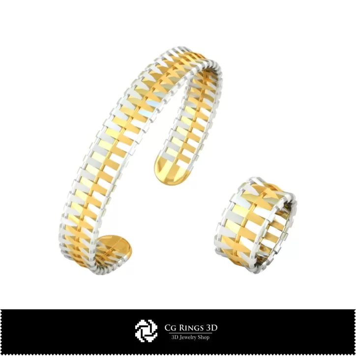 Schmuck-Schmuckset 3D-CAD