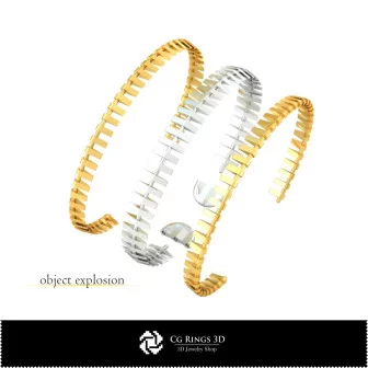 Gioielleria-Set di gioielli 3D CAD Gioielli 3D CAD, Anelli 3D CAD, Braccialetti 3D CAD, Set di gioielli 3D CAD, Fedi nuziali