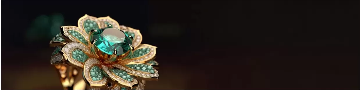 Design di gioielli AI - Modelli di gioielli CAD generati con intelligenza artificiale | Anelli CGRings3D