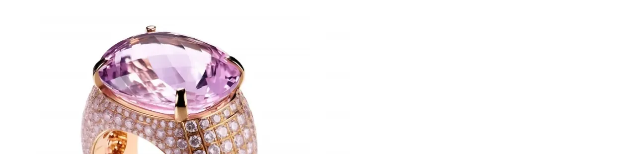 AI Kunzit Schmuck 3D‑CAD‑Modelle – Edelstein‑Designs für Juweliere