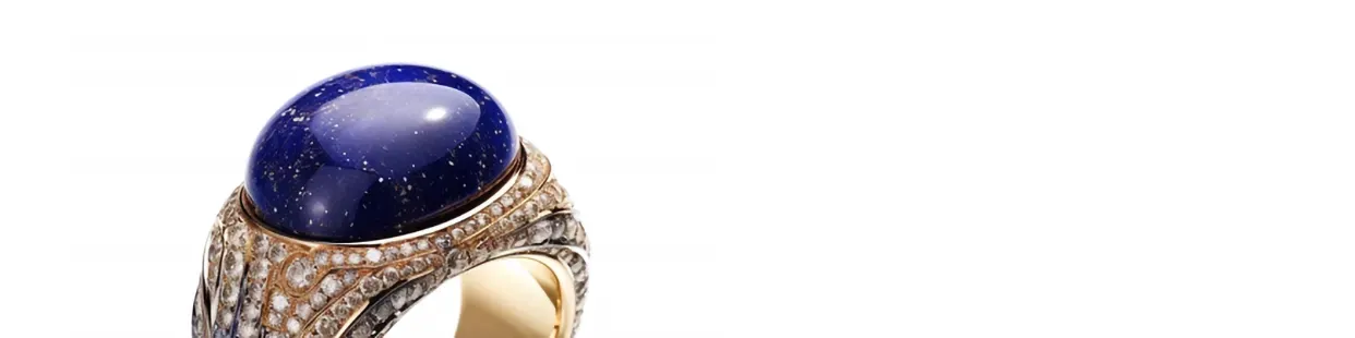 Modèles 3D de bijoux en lapis‑lazuli IA - Conceptions CAO pour bijoutiers