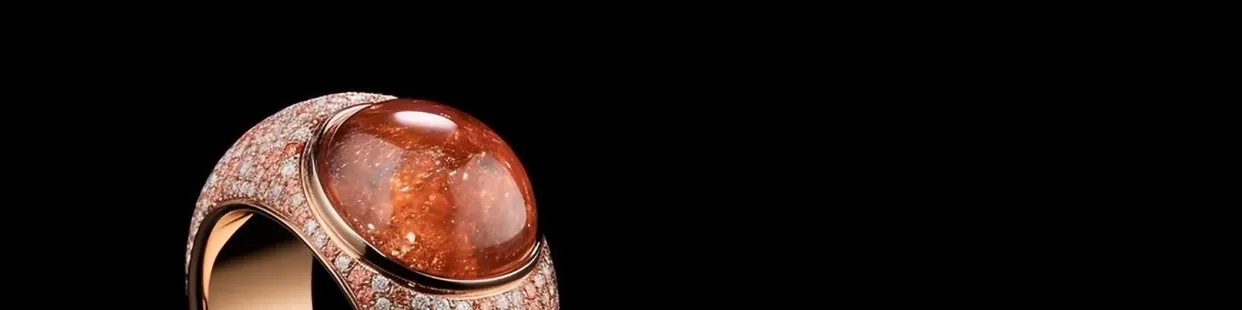 Bijoux IA avec pierre de soleil - Modèles 3D CAD premium pour bijoutiers